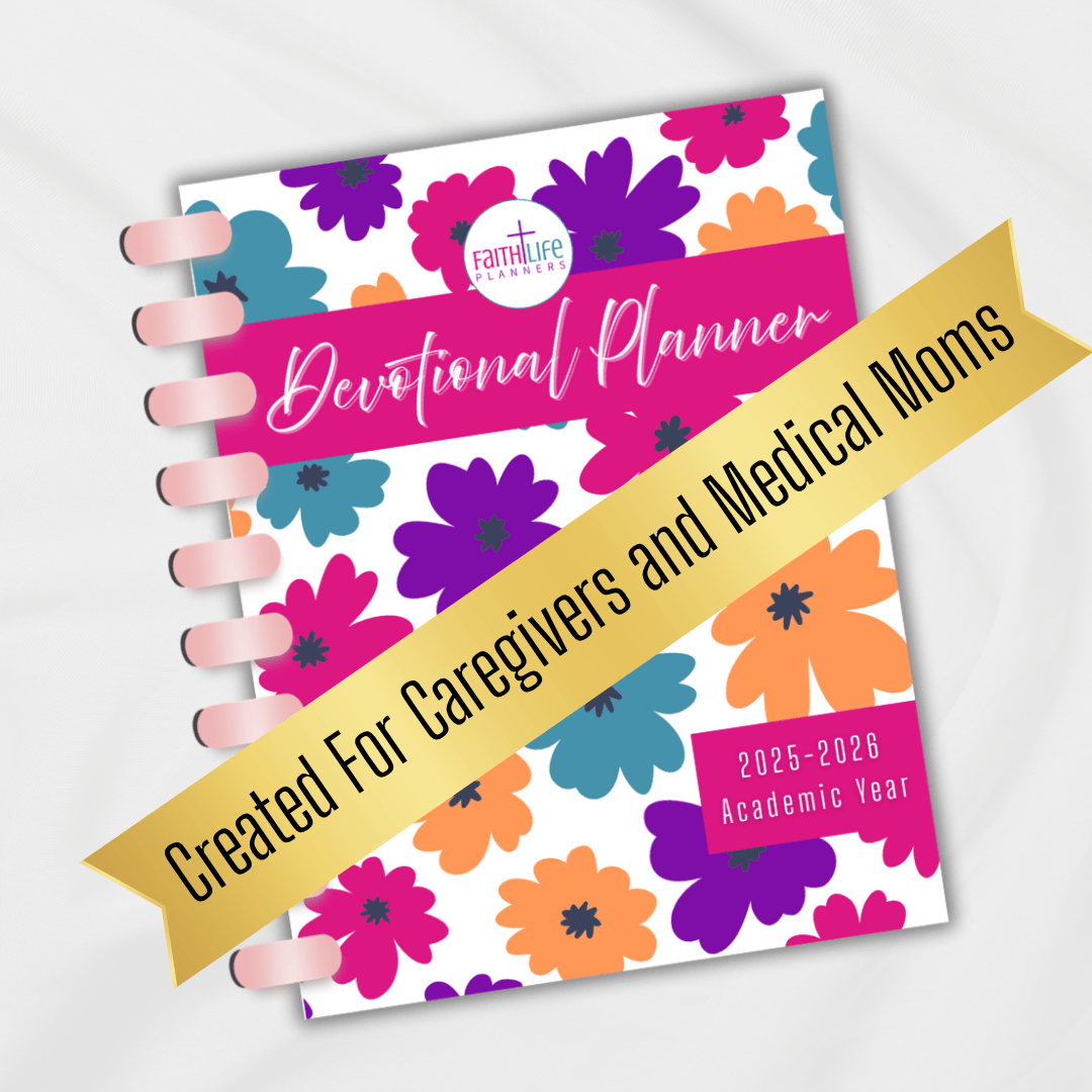 Front Cover of Printable Devotional Planner for Caregivers