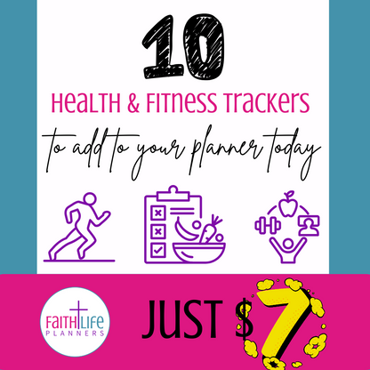 Health & Fitness Trackers For Your Planner