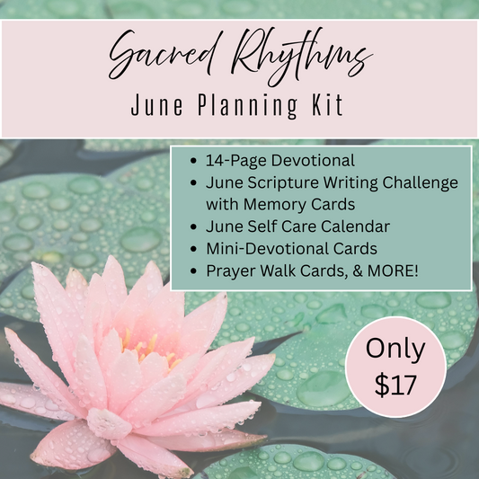 Sacred Rhythms Planning Kit – Faith-Based Printable Bundle with Devotionals, Scripture Writing, Memory Cards, and Planning Pages