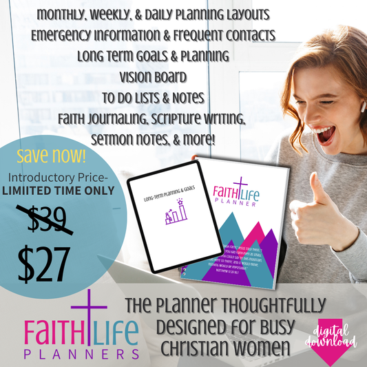 Faith + Life Planner - Busy Christian Woman Edition